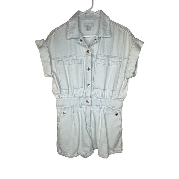 Forever 21 Denim Romper Light Wash size women's medium - Picture 1 of 6